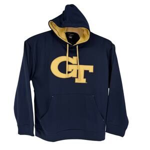 Georgia Tech Champion Hoodie Sweatshirt Size XL Navy‎ Men's Pullover